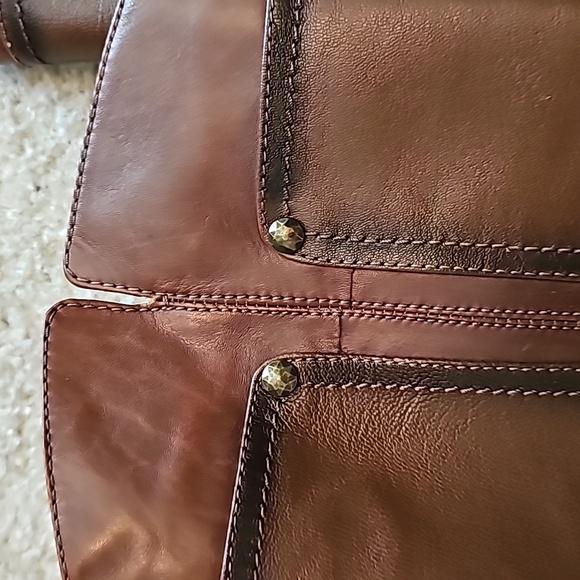 Blondo brown leather aqua protect felt lined boots size 8.5 euc - Picture 3 of 6